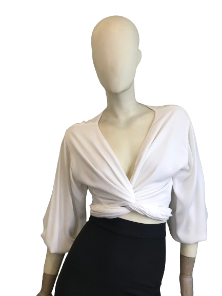 Blusa Kimono Mujer Blanco - 230602